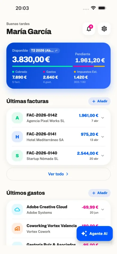 Captura de la app en móvil